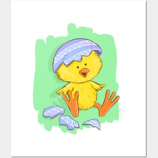 Denizko Baby Easter Chicken Posters and Art